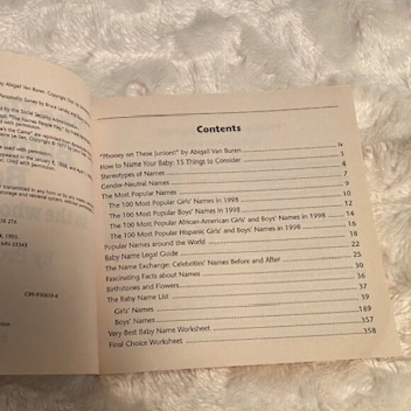 The Very Best Baby Names Book and What Will We Call the Baby Vintage Baby Books - Picture 3 of 10